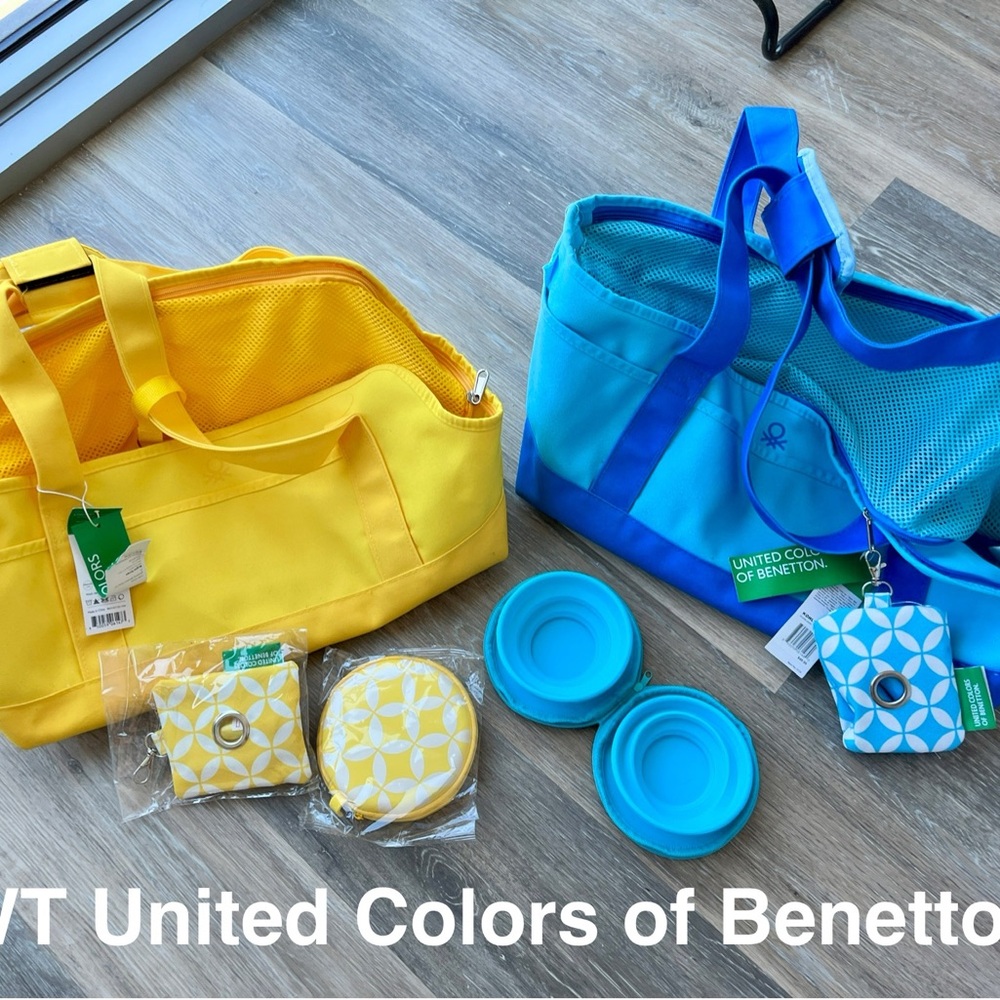 United Colors of Benetton Yellow or Blue Dog or Cat carriers nwt *blue sold